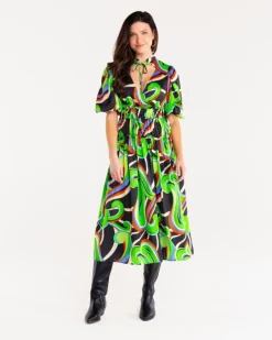 Midi-Alden Adair Shelbi Dress In Kimono