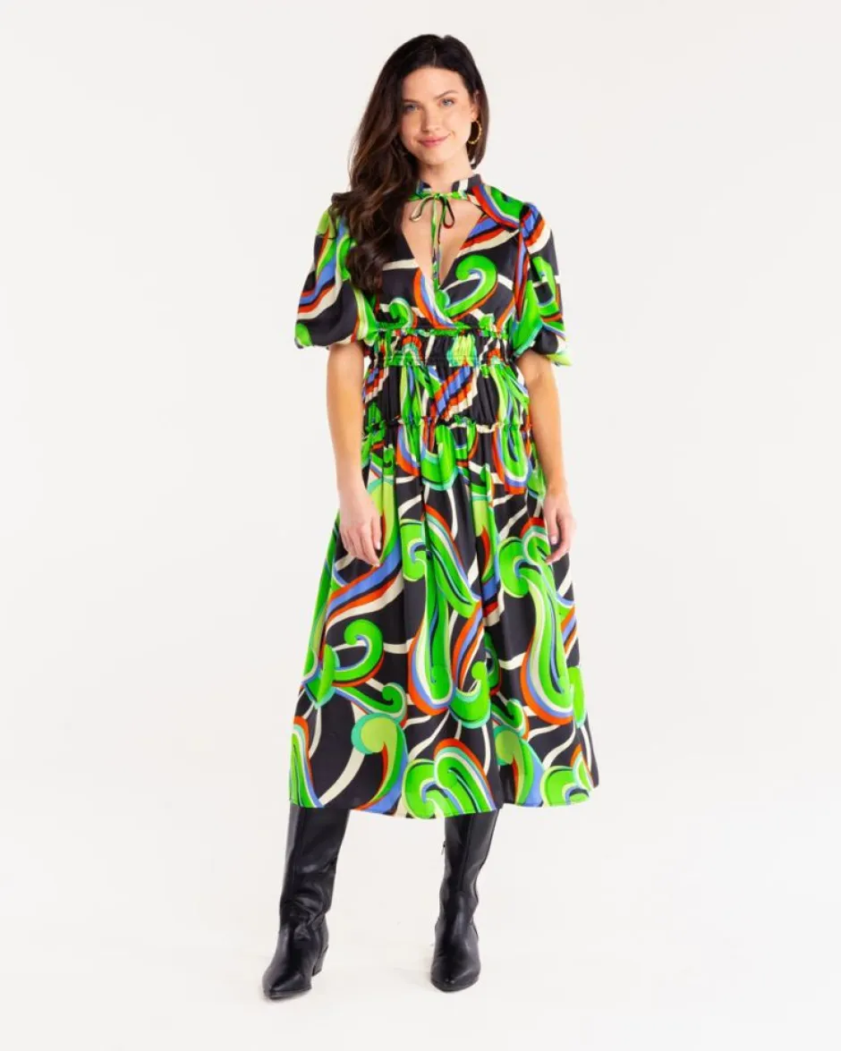 Midi-Alden Adair Shelbi Dress In Kimono