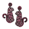 Jewelry-Allie Beads Pink Leopard Earrings