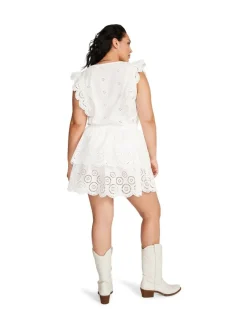 Mini-BB Dakota Jayda Ruffle Cotton Eyelet Minidress