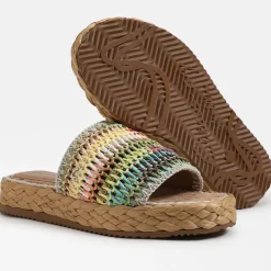 Sandal-Circus by Sam Edelman Wallis Platform Slide Rainbow Weave