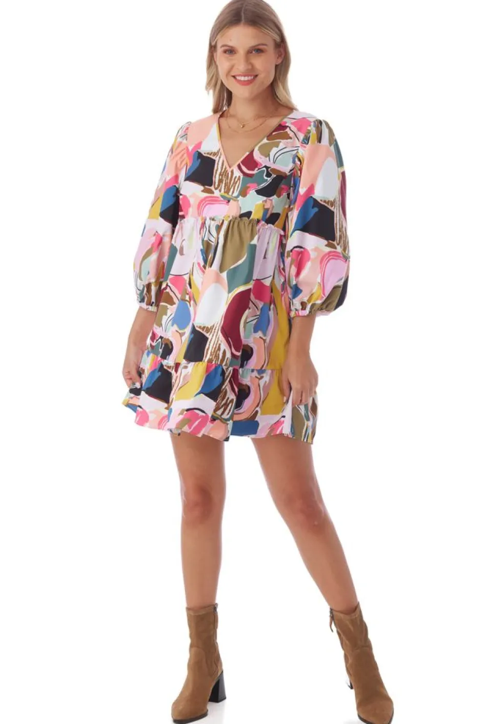 Mini-Crosby By Mollie Burch Addison Dress - Abstract Expression