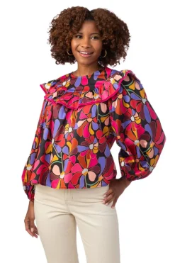 Blouses-Crosby By Mollie Burch Francine Top Daily Disco