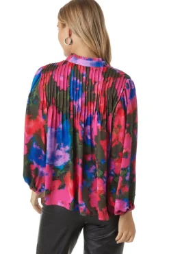 Blouses-Crosby By Mollie Burch Gabby Blouse Blurred Floral