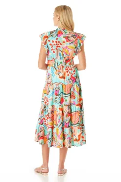 Midi-Crosby By Mollie Burch Kemble Dress Canyon Floral