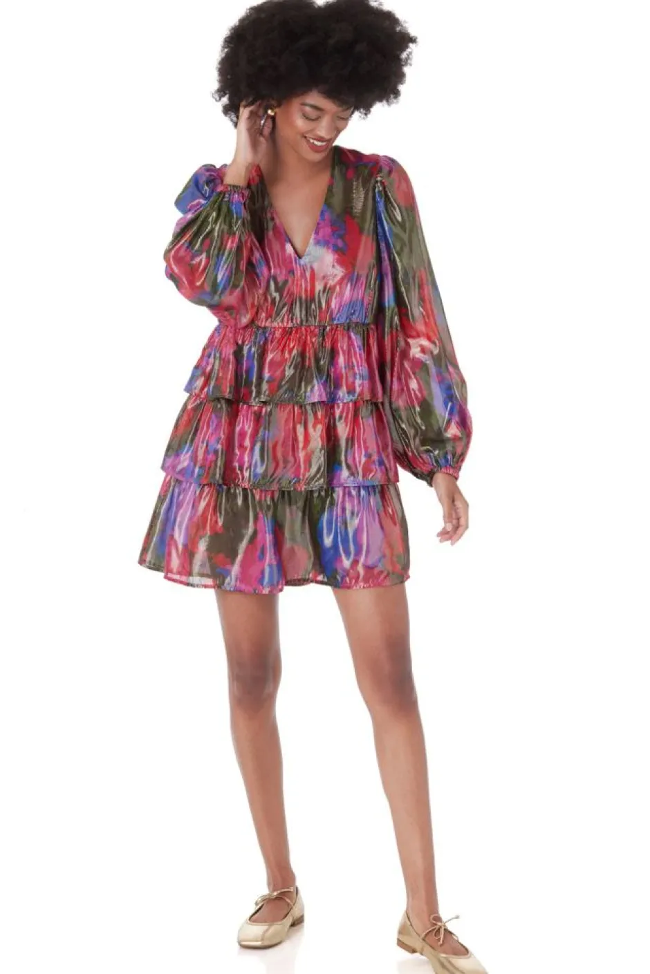 Mini-Crosby By Mollie Burch Lauren Dress Blurred Floral