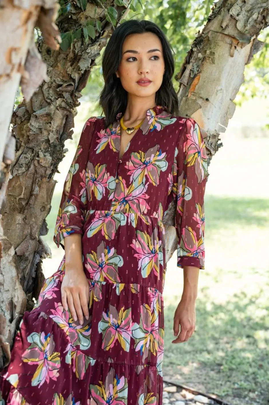 Maxi-Crosby By Mollie Burch Macrostie Dress - Gallery Floral