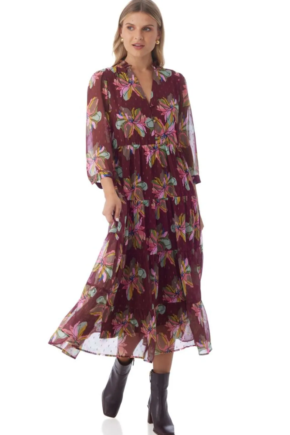 Maxi-Crosby By Mollie Burch Macrostie Dress - Gallery Floral