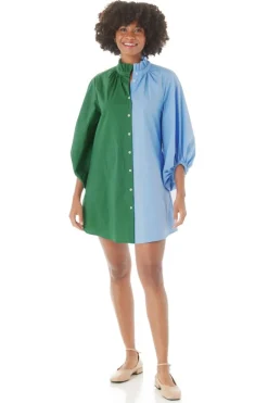 Mini-Crosby By Mollie Burch Olive Dress Hyacinth Pine