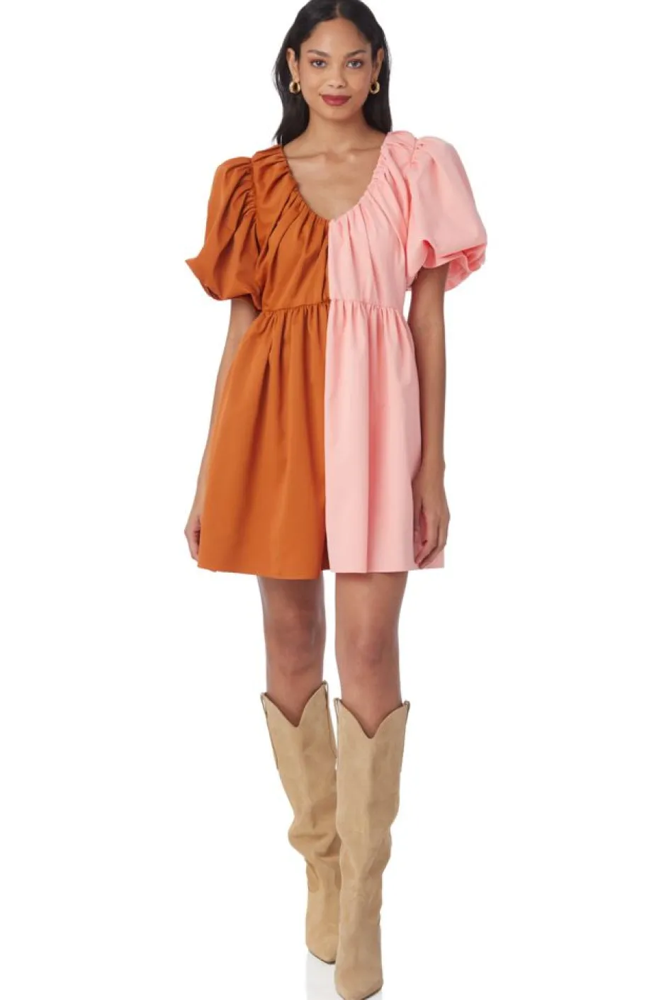 Mini-Crosby By Mollie Burch Raines Dress Salmon/Clay