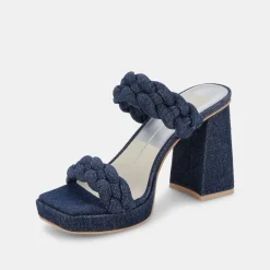 Heel-Dolce Vita Ashby Indigo Platform