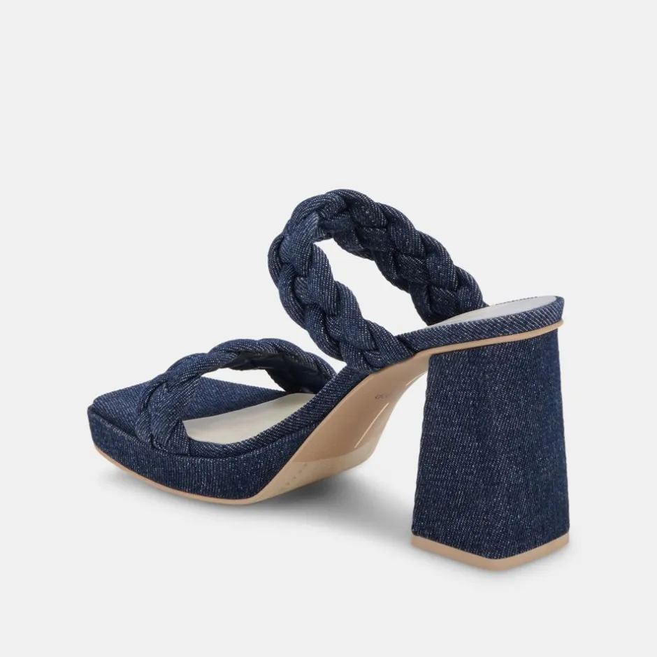Heel-Dolce Vita Ashby Indigo Platform