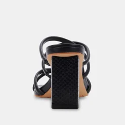 Heel-Dolce Vita Patsi Black Heel Sandal