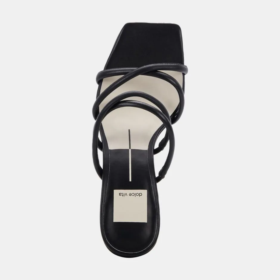 Heel-Dolce Vita Patsi Black Heel Sandal
