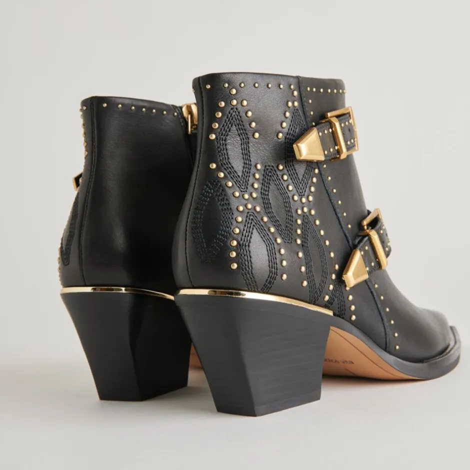 Boot-Dolce Vita Ronnie Studded Black Booties