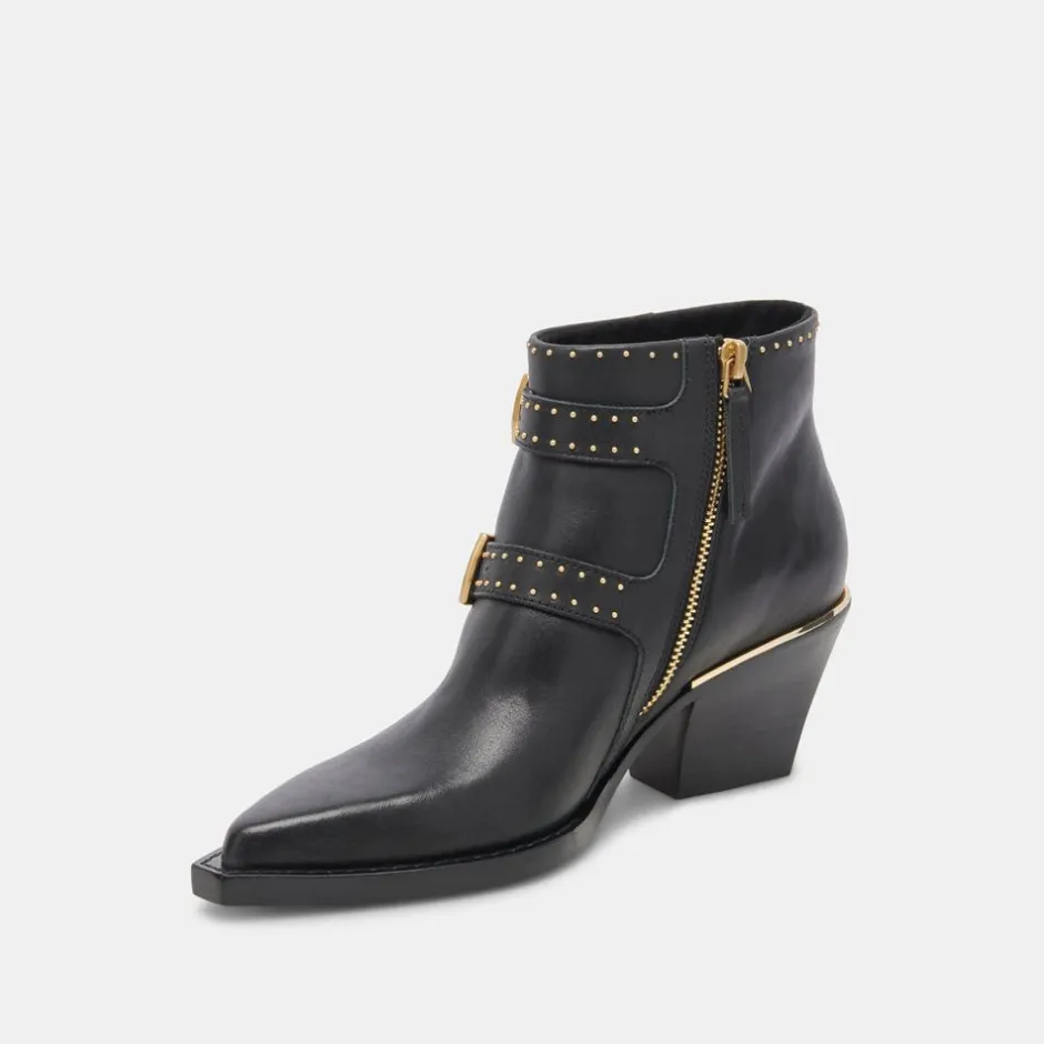 Boot-Dolce Vita Ronnie Studded Black Booties