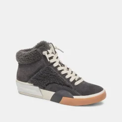 Sneaker-Dolce Vita Zilvia Plush Sneakers Anthracite Suede