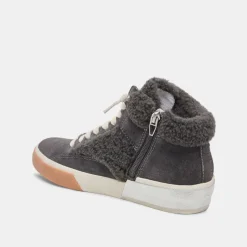 Sneaker-Dolce Vita Zilvia Plush Sneakers Anthracite Suede