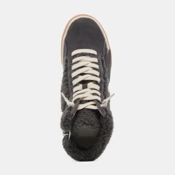 Sneaker-Dolce Vita Zilvia Plush Sneakers Anthracite Suede