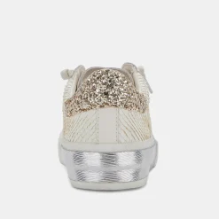 Sneaker-Dolce Vita Zina Embossed White Sneaker