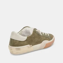 Sneaker-Dolce Vita Zina Plush Moss Perforated Suede
