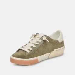 Sneaker-Dolce Vita Zina Plush Moss Perforated Suede