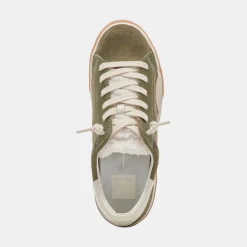 Sneaker-Dolce Vita Zina Plush Moss Perforated Suede
