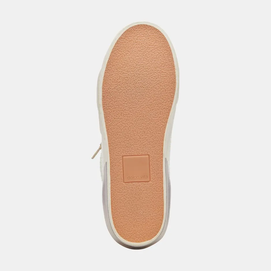 Sneaker-Dolce Vita Zina Plush White Sliced Leather