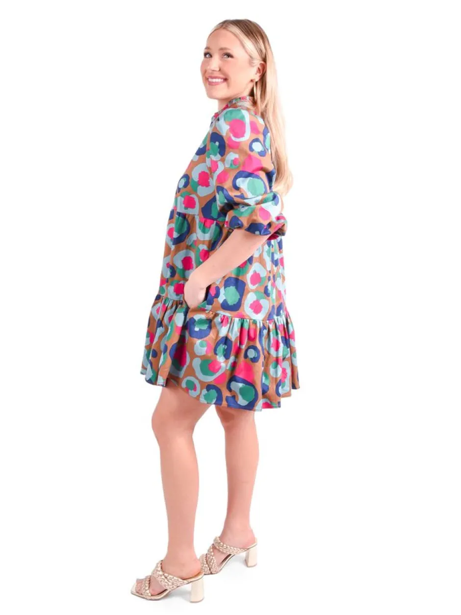 Mini-Emily McCarthy Frankie Dress Meadowbrook Spot Cheetah