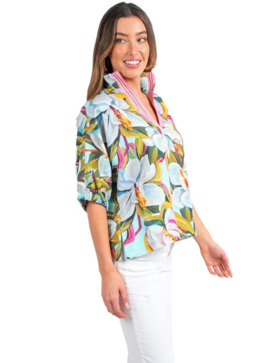 Blouses-Emily McCarthy Poppy Top Magnolia