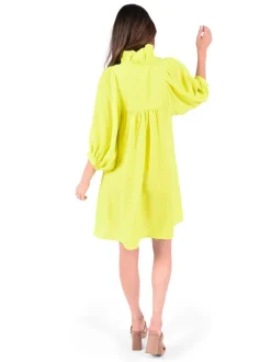 Mini-Emily McCarthy Stella Dress Chartreuse Cheetah
