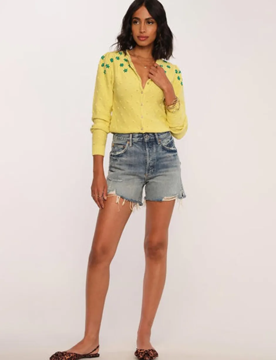 Sweaters-Heartloom Bea Citrine Cardi