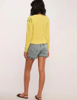 Sweaters-Heartloom Bea Citrine Cardi
