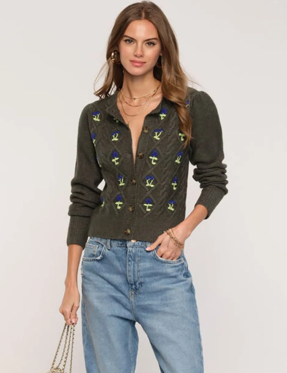 Sweaters-Heartloom Lopez Forest Cardi