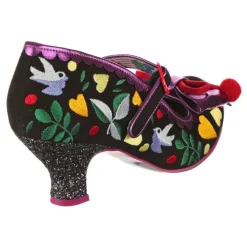 Heel-Irregular Choice Birds And Flowers