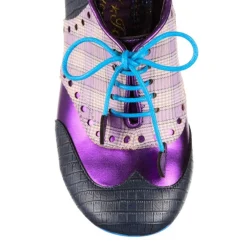 Loafers/Oxfords-Irregular Choice Clara Bow Navy Purple