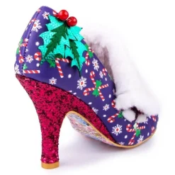 Heel-Irregular Choice Festive Flack