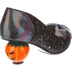 Heel-Irregular Choice Pumpkin Patch Black