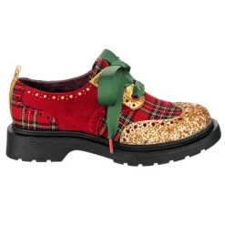 Loafers/Oxfords-Irregular Choice Smart N Spiffy Christmas Plaid