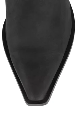 Boot-Jeffrey Campbell Dagget Black Washed Western Boot