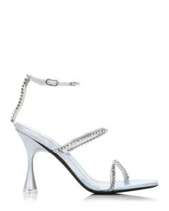 Heel-Jeffrey Campbell Demonica Silver Iridescent Combo