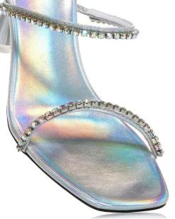 Heel-Jeffrey Campbell Demonica Silver Iridescent Combo