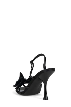 Heel-Jeffrey Campbell Emotions Black Satin