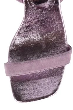 Wedge-Jeffrey Campbell Geometric Pink Suede Metallic