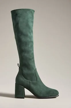 Boot-Jeffrey Campbell Hotlava-K2 Dark Green Suede