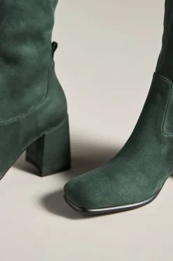 Boot-Jeffrey Campbell Hotlava-K2 Dark Green Suede