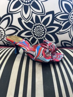 Heel-Jeffrey Campbell Mr Big Bow Red Navy Multi