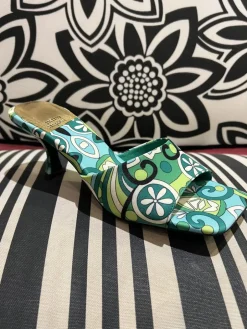Heel-Jeffrey Campbell Mr. Big Green Fabric