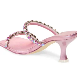 Heel-Jeffrey Campbell Mrs Big 2 Pink Inidescent Combo