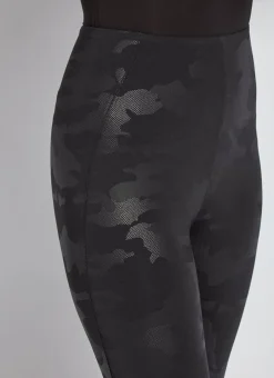 Leggings-Lysse Black Camo Matilda Foil Legging